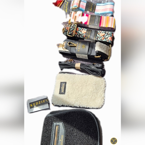 9 Piece Bag Set With Interchangeable Straps & Keychains - Picture 2 of 5